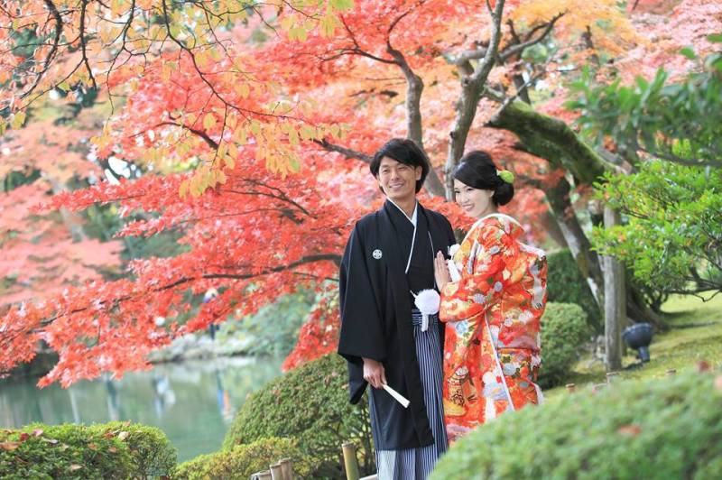 紅葉和装ロケーションフォト