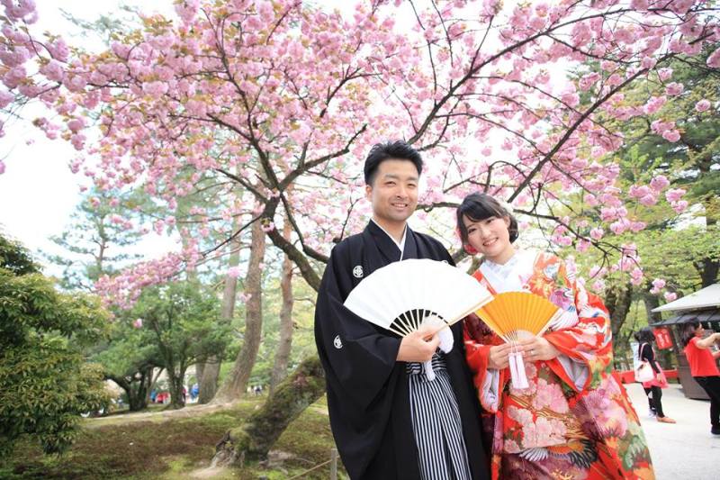 兼六園和装ロケーションフォト