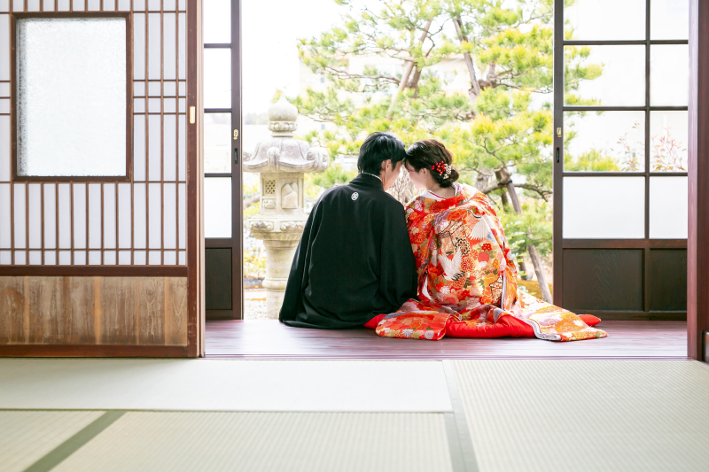 縁側での定番ショット