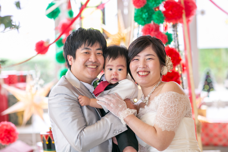 親子揃っての記念撮影