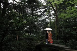 和装ロケーションフォト in 兼六園