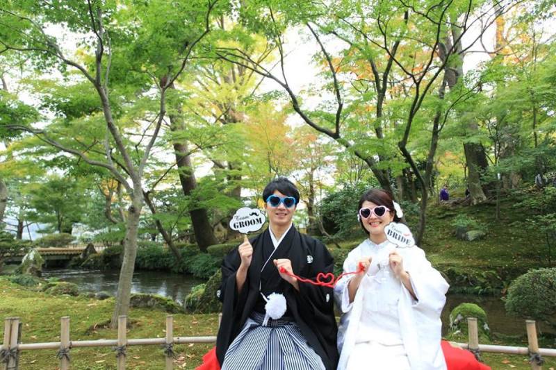 兼六園和装ロケーションフォト