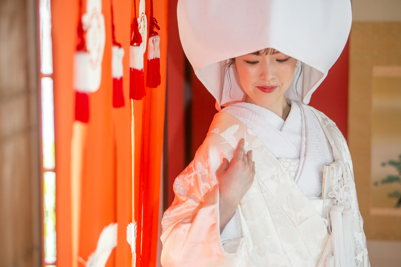 白無垢綿帽子&花嫁のれん