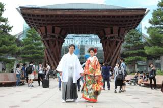 金沢駅にてロケーションフォト♪