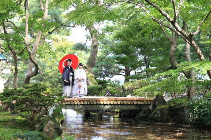 兼六園和装ロケーションフォト