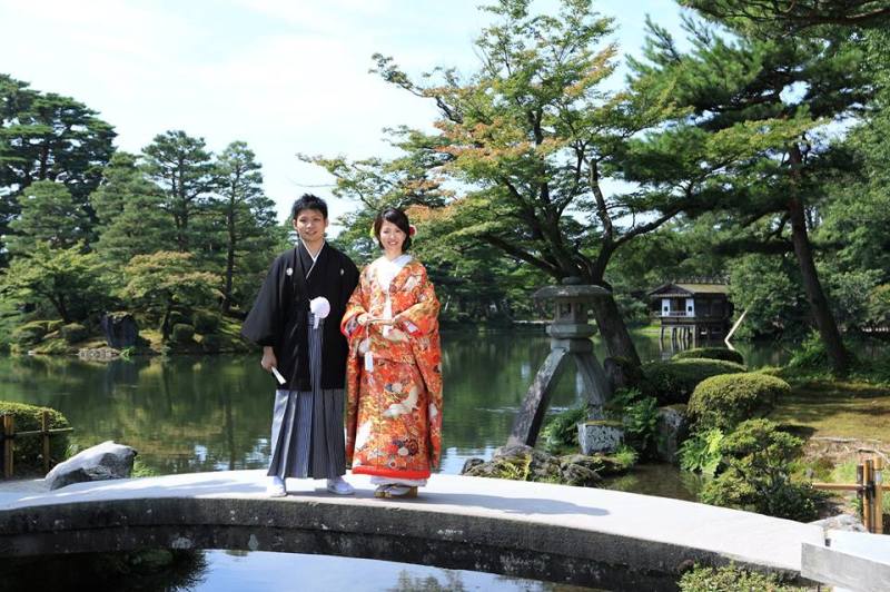 兼六園・ひがし茶屋街和装ロケーションフォト