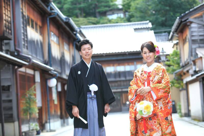 ご持参いただいたたブーケとともに