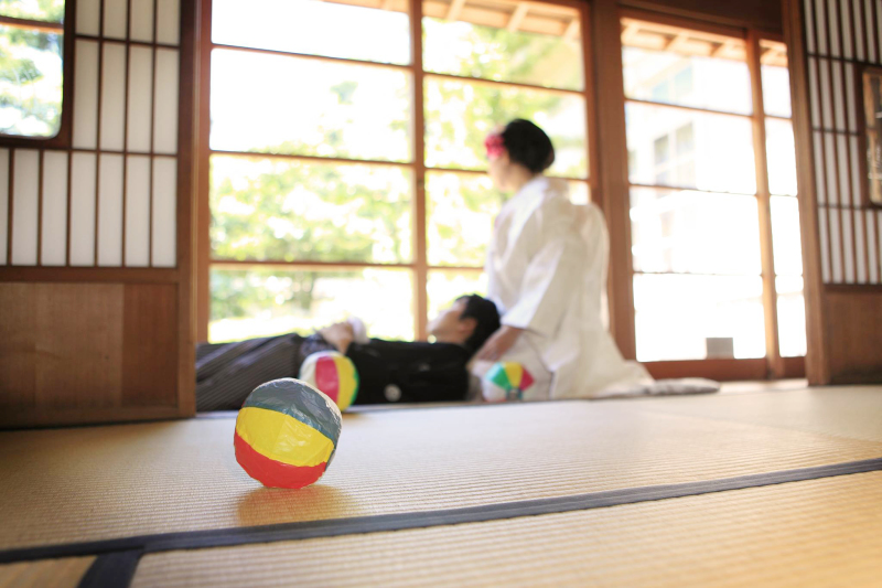 和室にて