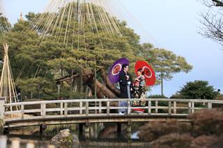 兼六園和装ロケーションフォト