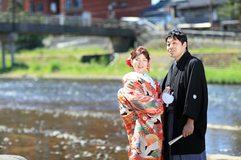 浅野川沿いにて