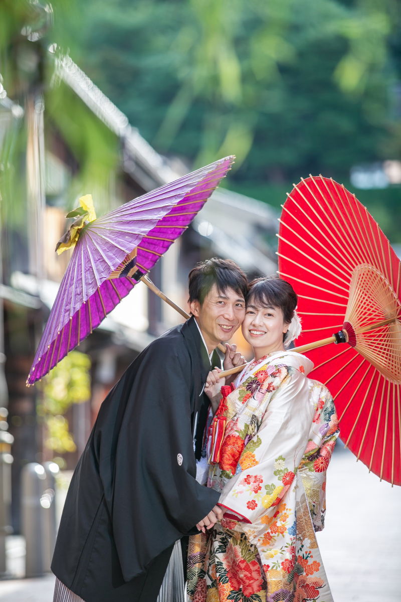 ひがし茶屋街メイン通りにて