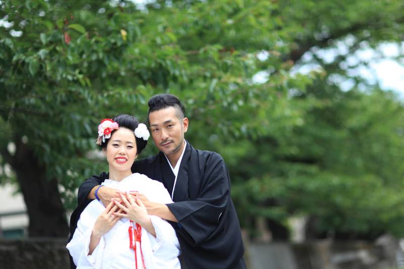 浅野川沿いにて