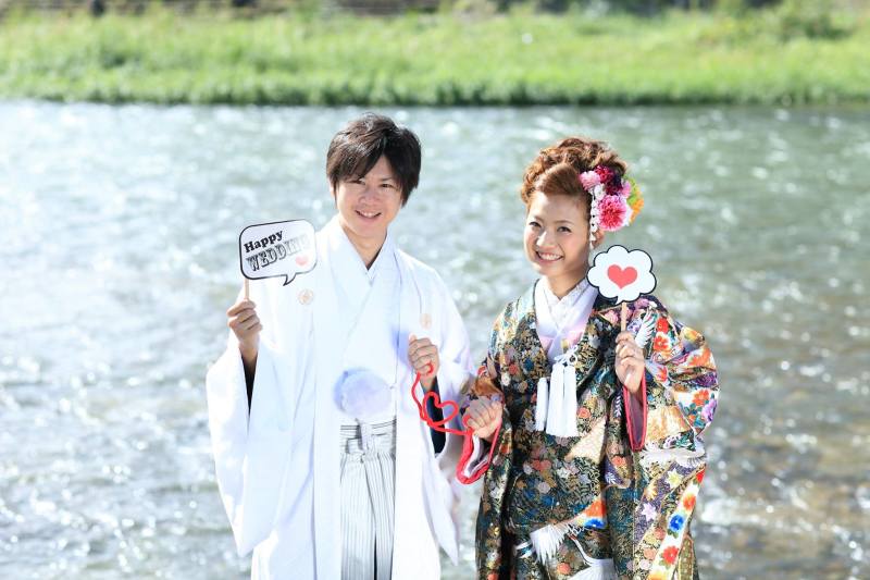 浅野川沿いにて