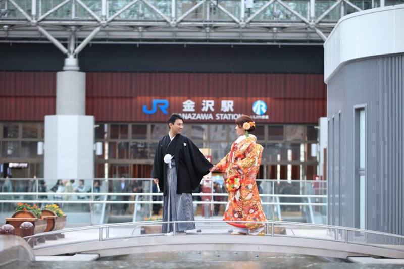 金沢市内和装ロケーションフォト