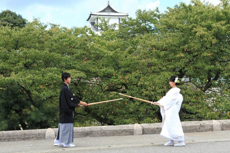 白無垢にて・和装ロケーションフォト