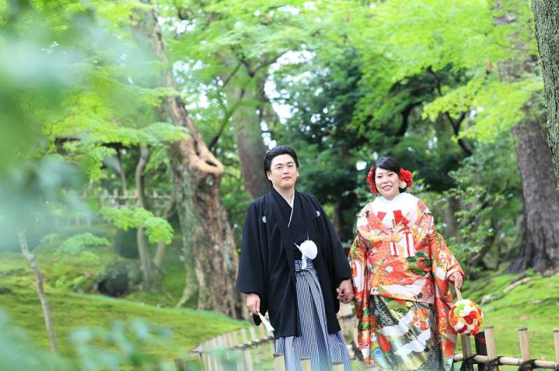 兼六園和装ロケーションフォト