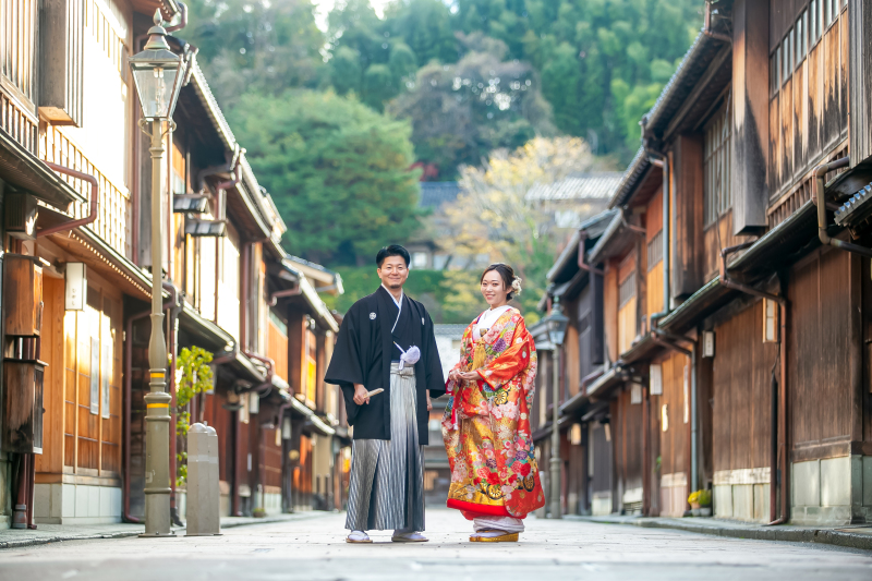 東茶屋街メイン通りにて