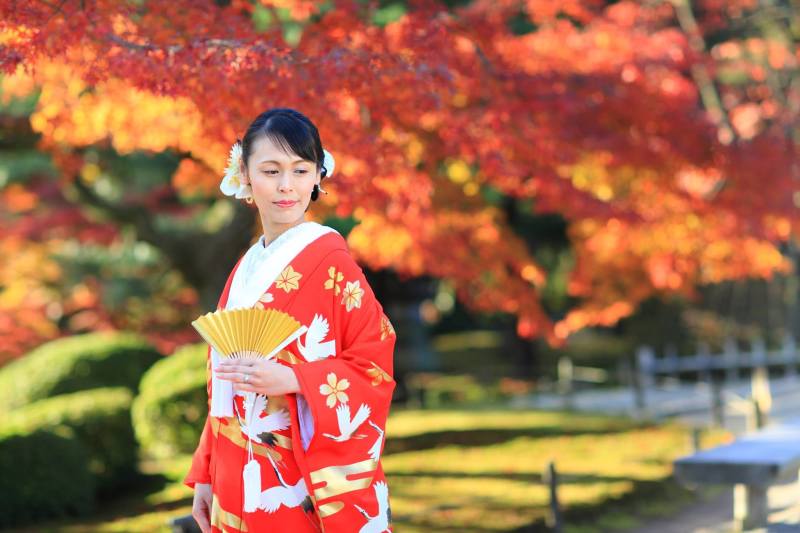 兼六園・紅葉シーズン