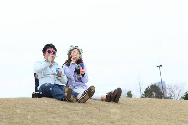 シャボン玉飛んだ♪