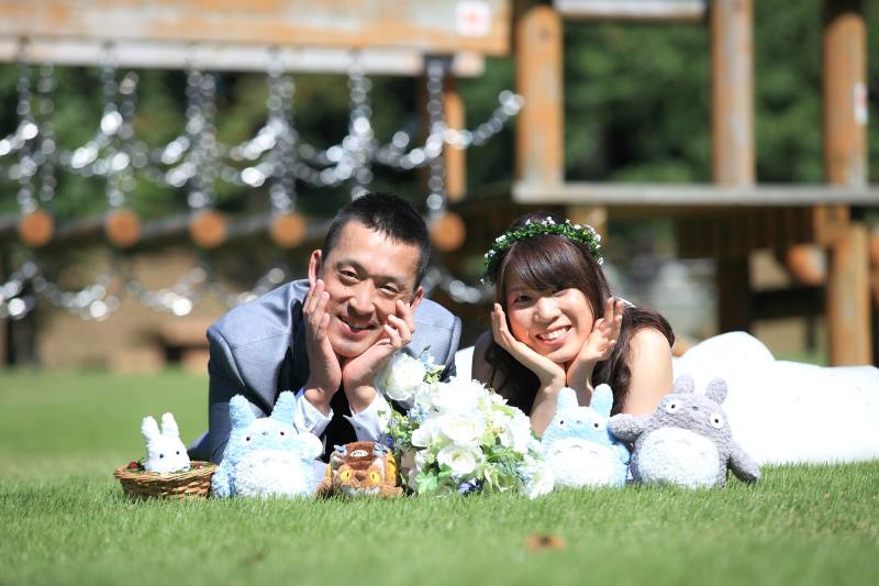 大好きなトトロと一緒に