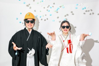和装スタジオ庭園撮影