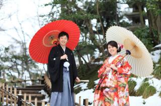 冬期・兼六園ロケーションフォト