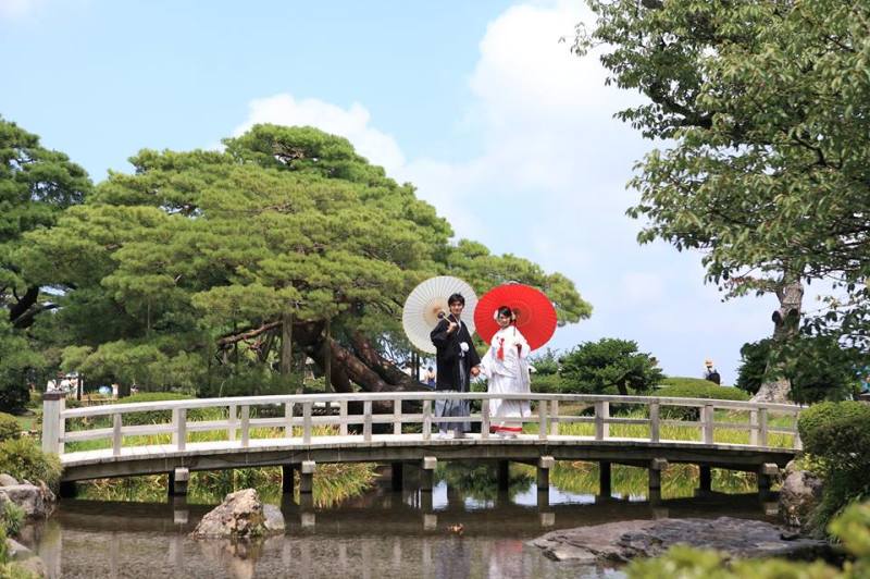 兼六園和装ロケーションフォト