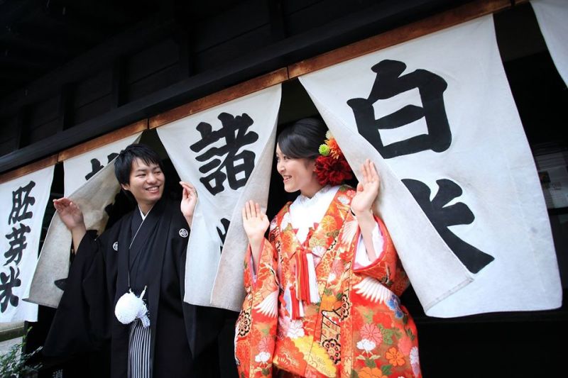 のれんからこんにちは