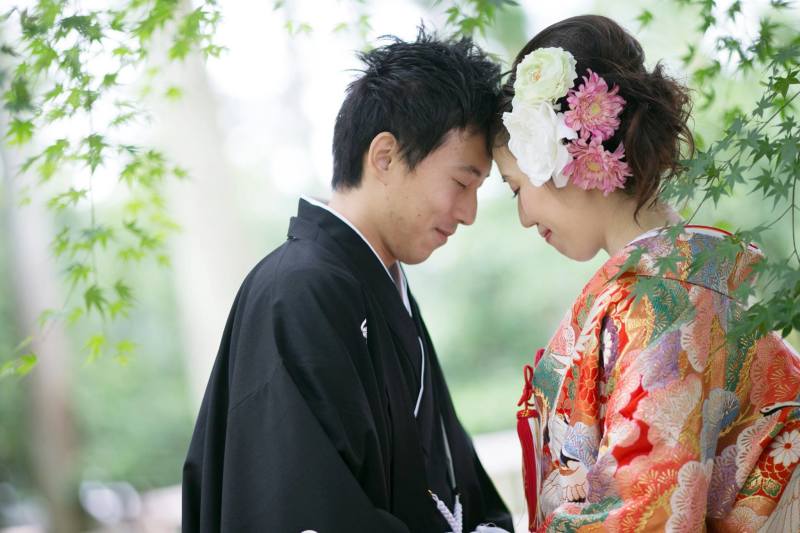 おでことおでこを♪