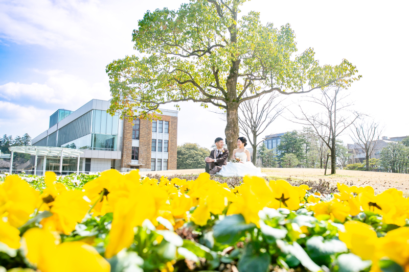 パンジーガーデンにて