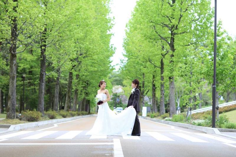 新緑ドレスロケーションフォト♪