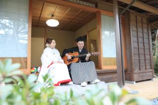 Kimono with guiter　♪