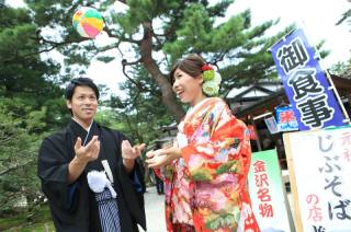 兼六園和装ロケーションフォト♪