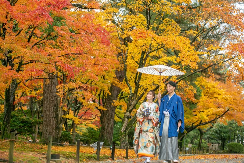 紅葉中のお散歩