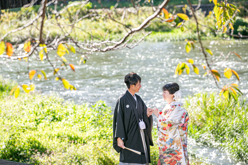 浅野川のほとりにて