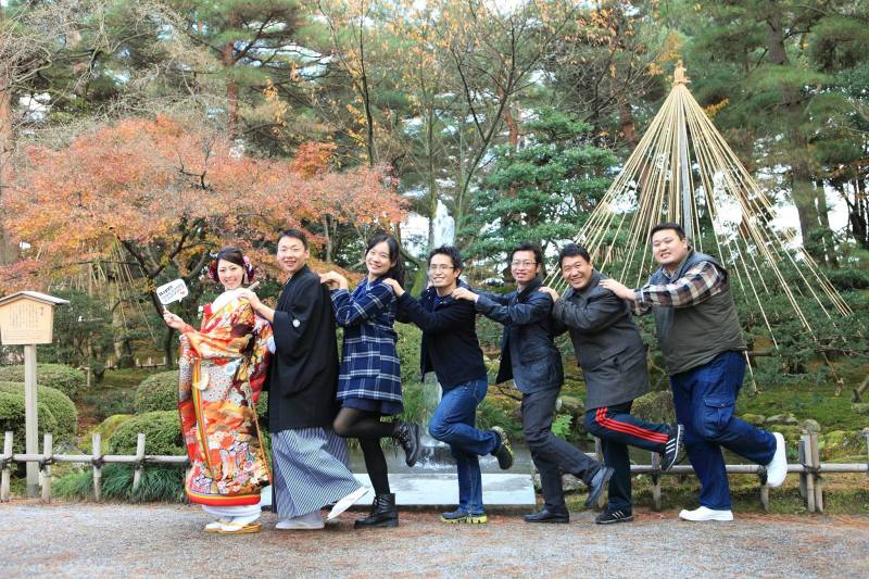 友人と一緒に♪和装ロケーションフォト