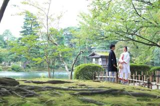 兼六園和装ロケーションフォト