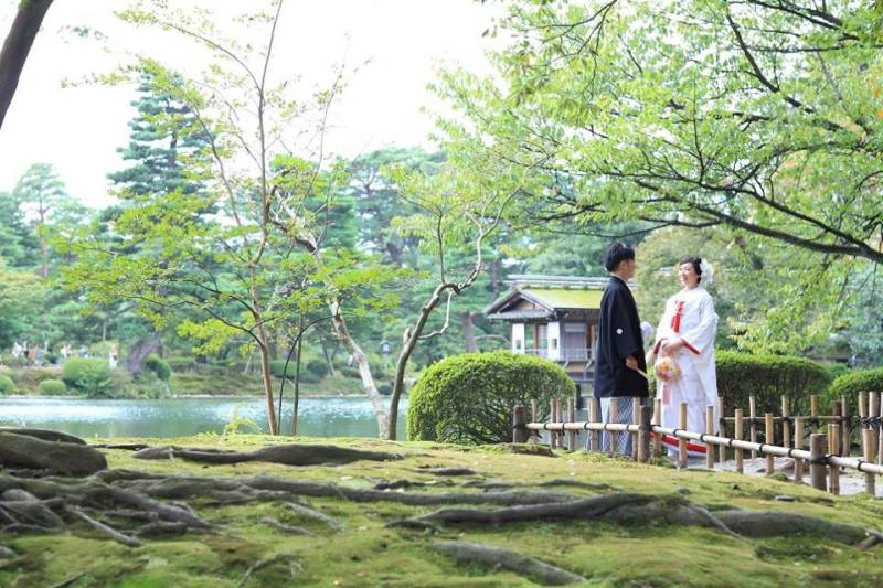 兼六園和装ロケーションフォト