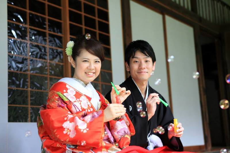 シャボン玉に乗せて♪