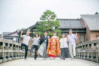 5月新緑シーズンでの和装前撮り(東茶屋街・兼六園)