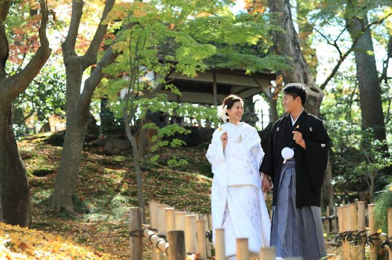 落ち葉の散歩道