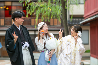 ご友人様との記念撮影