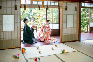 フォトスタジオ カクタス_和室庭園スタジオフォト