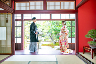 フォトスタジオ カクタス_和室庭園スタジオフォト