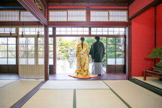 フォトスタジオ カクタス_和室庭園スタジオフォト