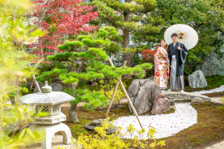 フォトスタジオ カクタス_和室庭園スタジオフォト