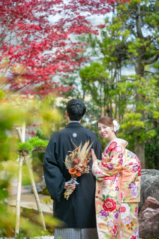 フォトスタジオ カクタス_和室庭園スタジオフォト
