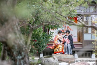 フォトスタジオ カクタス_和室庭園スタジオフォト