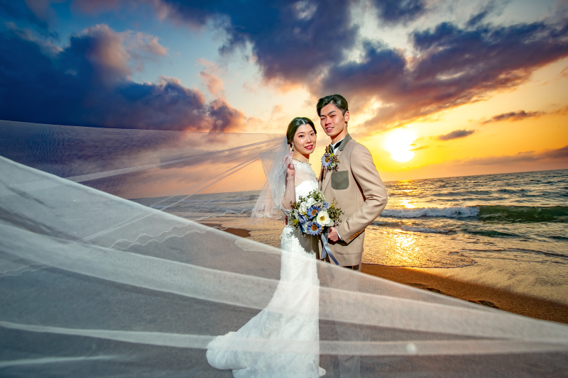 海岸撮影プラン(200カットデータ・雨天延期も無料！)衣装追加料なし！ウユニ塩湖の様なリフレクションや愛車との撮影も人気♪