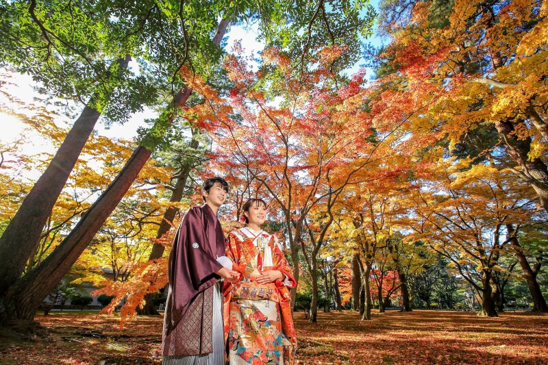 兼六園紅葉ロケーション撮影プラン(延期無料)